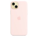 Apple | Silicone Case with MagSafe | Case with MagSafe | Apple | iPhone 15 Plus | Silicone | Light Pink