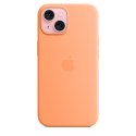 Apple | Silicone Case with MagSafe | Case with MagSafe | Apple | iPhone 15 | Silicone | Orange Sorbet