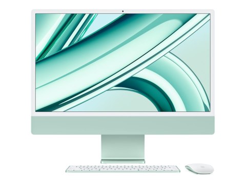 Apple iMac 24" 4.5K Retina, Apple M3 8C CPU, 10C GPU/8GB/256GB SSD/Green/INT | Apple