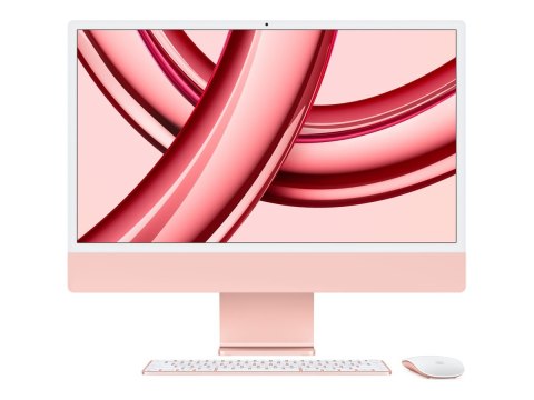 Apple iMac 24" 4.5K Retina, Apple M3 8C CPU, 10C GPU/8GB/256GB SSD/Pink/RUS | Apple