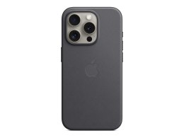 Apple iPhone 15 Pro FineWoven Case with MagSafe - Black | Apple | iPhone 15 Pro FineWoven Case with MagSafe | Case with MagSafe 