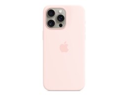 Apple iPhone 15 Pro Max Silicone Case with MagSafe - Light Pink | Apple | iPhone 15 Pro Max Silicone Case with MagSafe | Case wi