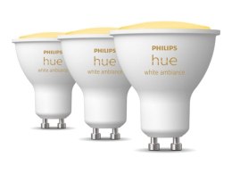 Philips Hue | WA 5W GU10 3pcs pack | GU10 | 5 W | Warm to cool white 2200-6500K | Bluetooth and Zigbee