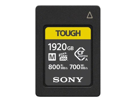 Sony | Karta pamięci CF-express typu A | CEA-M | 1920 GB | Karta pamięci typu A | Klasa pamięci flash Nie dotyczy