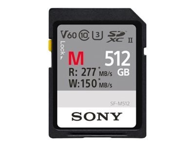 Sony | Karta pamięci UHS-II SDXC | SF-M | 512 GB | SDXC | Pamięć flash klasy 10, U3, V60