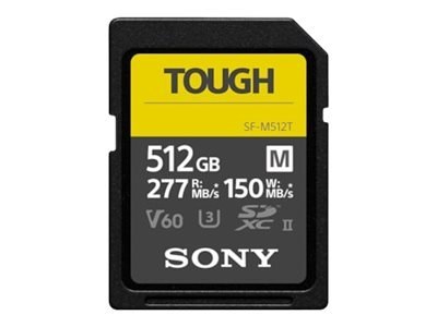 Sony | Karta pamięci UHS-II SDXC | SF-M | 512 GB | SDXC | Pamięć flash klasy 10, U3, V60