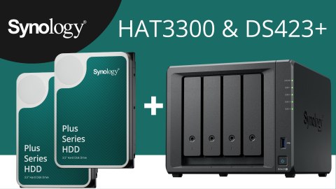 Synology DS423+ (3x8TB Bundle) 4-bay/Intel Celeron J4125/2GB DDR4/4 x 3.5" Hot-Swap/2x1GbE/2xUSB3.2/2Fan | Synology | Rack NAS |