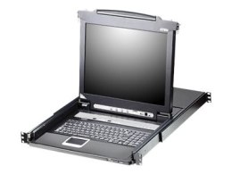 Aten CL5716M-ATA-AG 16-portowy przełącznik KVM LCD z pojedynczą szyną PS/2-USB VGA (1920x1200) - WUXGA - Montaż w szafie rack - 