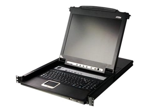 Aten CL5716N-ATA-AG 16-portowa konsola KVM LCD PS/2-USB VGA 19" z portem Daisy-Chain | Aten