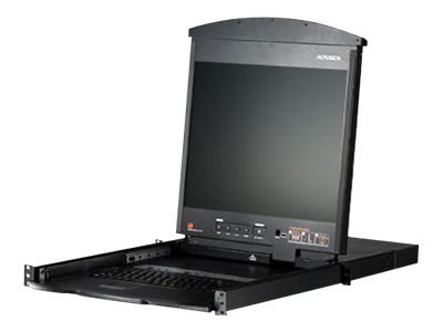 Aten KL1508AM-AXA-AG 8-portowy przełącznik KVM Cat 5 Dual Rail 17" LCD z portem Daisy-Chain | Aten