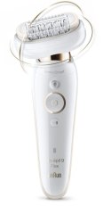 Braun Epilator | Silk-epil 9 Flex SES9001 | Operating time (max) 50 min | Number of power levels 2 | Wet & Dry | White