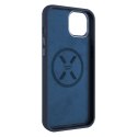 Fixed | MagFlow | Back cover | Apple | iPhone 15 Plus | Liquid silicon | Blue