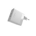 Ładowarka sieciowa Fixed | Dual USB-C, obsługa wyładowań niezupełnych, 65 W