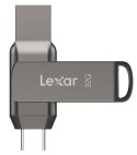 Lexar | Pendrive 2 w 1 | JumpDrive Dual Drive D400 | 32 GB | USB 3.1 | Szary