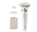 Braun Epilator | 9-011 3D Silk-epil 9 Flex | Operating time (max) 50 min | Number of power levels 2 | Wet & Dry | White/Gold