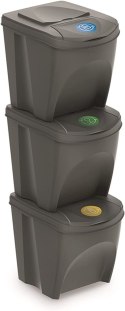 Prosperplast Sortibox 3 x 20 L Waste Separation System Waste Bin