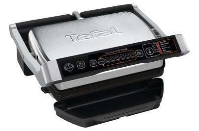 TEFAL | OptiGrill Initial | GC706D | Grill kontaktowy | 2000 W | Czarny/Stal nierdzewna