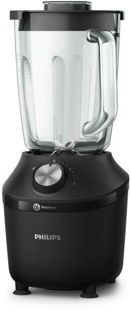 Blender | HR2291/01 3000 Series | Tabletop | 600 W | Materiał słoika Szkło | Pojemność słoika 2 L | Kruszenie lodu | Czarny