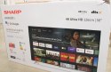 Sharp | 50FP1EA | 50" (126cm) | Smart TV | Android TV | 4K UHD | USZKODZONE OPAKOWANIE, NIEOPAKOWANE, UŻYWANE, ZARYSOWANIA Z BOK