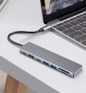 Fixed | 7-port USB-C hub card for laptops and tablets | FIXHU-CAD-GR