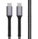 Fixed | Armor Cable USB-C/USB-C, 2 m, 240W | FIXDA-CC2-GR