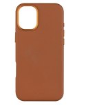 Fixed MagLeather | Back cover | Apple | iPhone 16 Plus | Leather | Brown