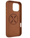 Fixed MagLeather | Back cover | Apple | iPhone 16 Pro Max | Leather | Brown