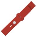 Fixed | Sporty Strap Set with Quick Release 20mm for Smartwatch | 160-235 mm | Red | Silicone