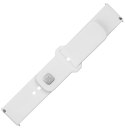 Fixed | Sporty Strap Set with Quick Release 20mm for Smartwatch | 160-235 mm | White | Silicone