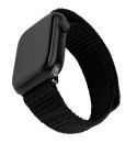 Fixed | Sporty Strap for Apple Watch 42/44/45mm | 160-210 mm | Black | Nylon