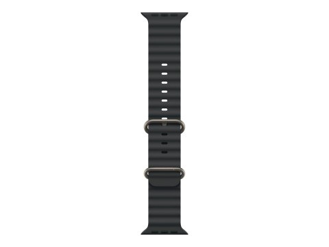 Apple 49mm Black Ocean Band - Natural Titanium Finish | Apple