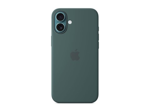 Apple iPhone 16 Plus Silicone Case with MagSafe - Lake Green | Apple