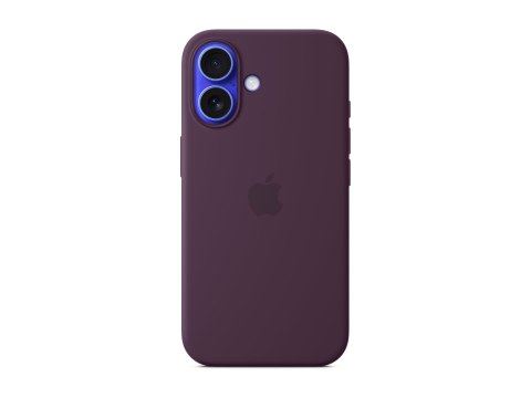 Apple iPhone 16 Silicone Case with MagSafe - Plum | Apple