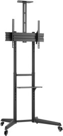 Goobay Floor stand | 59508 TV Presentation Stand Pro (Size L) | Adjustable Height, Tilt | 37-70 " | Black