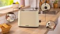 Bosch Compact Toaster | TAT3M127 MyMoment | Number of slots 2 | Housing material Plastic | Beige