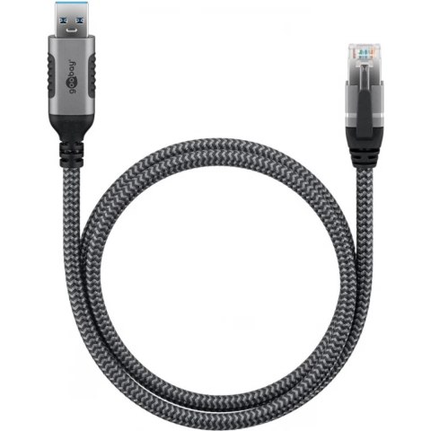 Goobay 70299 USB-A 3.0 to RJ45 Ethernet Cable, 1 m