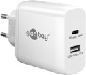 Goobay | Ładowarka USB-C PD Podwójna Szybka (45 W) | 65412 | N/A