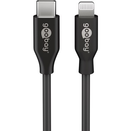 Goobay | Male | Apple Lightning | Male | Black | 24 pin USB-C | 2 m