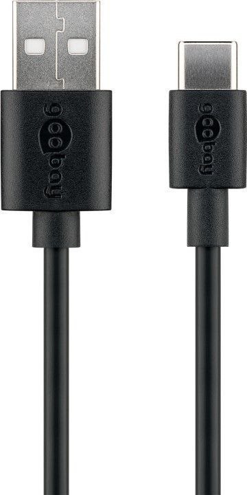 Kabel USB 2.0 Goobay 59122 (USB-C™ do USB A), czarny | Goobay | USB-C do USB-A