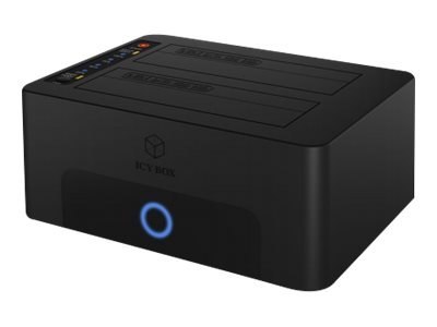 Stacja dokująca Raidsonic | Icy Box | IB-1232CL-U3, 2x SATA 2,5" i/lub 3,5" do 1x USB 3.2 Gen 1 Host + UASP