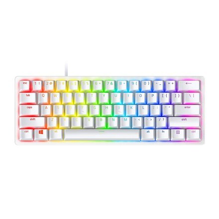 Razer | Huntsman Mini 60% | Gaming keyboard | Opto-Mechanical | RGB LED light | NORD | White | Wired