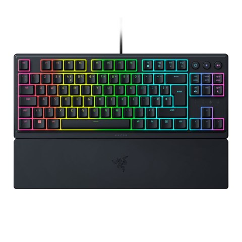 Razer | Ornata V3 Tenkeyless | Mechaniczna klawiatura dla graczy | Przewodowa | Podświetlenie LED RGB | NORD | Czarna