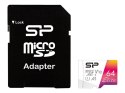 Silicon Power | Karta pamięci microSDHC UHS-I | Elite | 64 GB | microSDHC/SDXC | Pamięć flash klasy 10