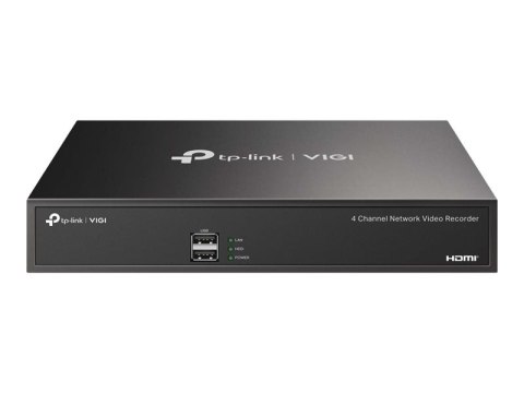 Sieciowy rejestrator wideo TP-LINK | PoE+ | VIGI NVR1004H-4P | 1 | 4-kanałowy