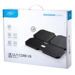Deepcool Multicore x6 Notebook cooler up to 15.6" 	900g g, 380X295X24mm mm, Black