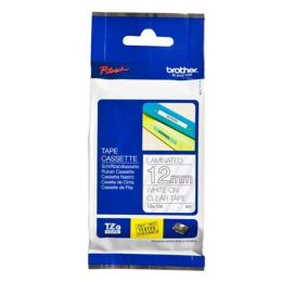 Brother TZe-135 Laminated Tape White on Clear, TZe, 1.2 cm, 8 m