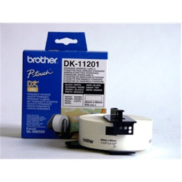 Brother DK-11201 standardowe etykiety adresowe czarne, białe, DK, 29mm x 90mm