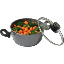 Stoneline Cooking pot 7451 1.5 L, die-cast aluminium, Grey, Lid included