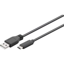 Goobay 55466 USB 2.0 cable (USB-C™ to USB A), black