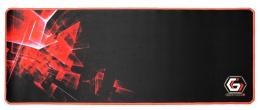 Gembird Gaming mouse pad PRO, extra large, Black/Red, Extra wide mouse pad size 350 x 900 mm